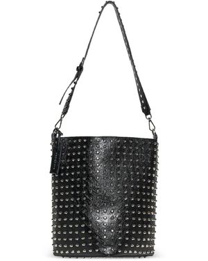 John Richmond Studded Bucket Bag - Black