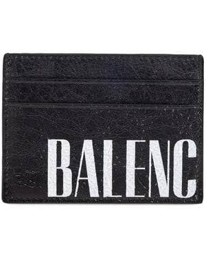 Balenciaga Leather Cardholder - Black