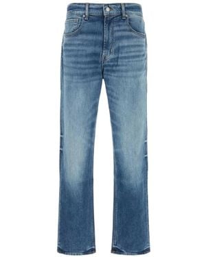 7 For All Mankind Straight-Leg Jeans - Blue