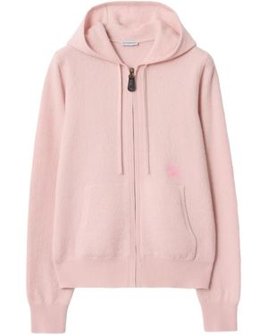 Burberry Equestrian Knight Zip Hoodie - Pink