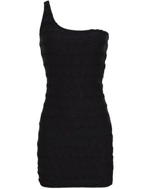 Amir Slama One-Shoulder Mini Dress - Black