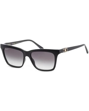 Ferragamo Eyewear Rectangle-Frame Sunglasses - Metallic