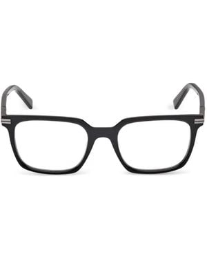 ZEGNA Brille Mit Eckigem Gestell - Schwarz