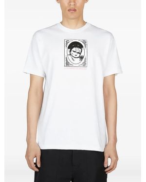 Nancy Ganz Graphic-Print Crew-Neck T-Shirt - White