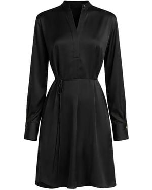 Vince Tie-Waist Mini Dress - Black