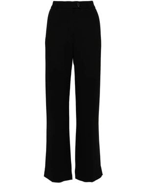 TOTEME Relaxed Straight Pants - Black