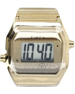 Timex X Mm6 T80 Horloge Met Rechthoekige Ring - Wit