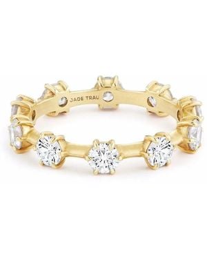 Jade Trau 18Kt Kismet Diamond Medium Ring - Metallic