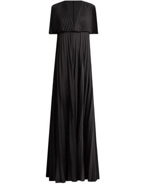 Gemy Maalouf Pleated Maxi Dress - Black