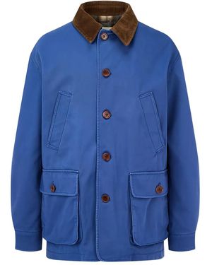 MAN ON THE BOON. Chaqueta con cremallera - Azul