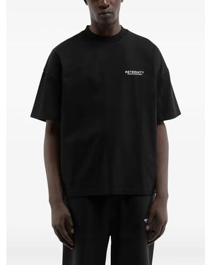 RETERNITY Logo-Print T-Shirt - Black