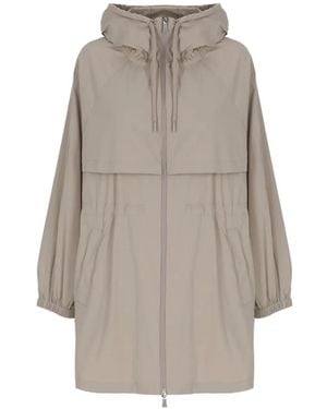 Herno Parka Zippée À Capuche - Gray