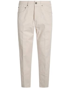 Lardini Vaqueros Con Efecto Lavado Y Pinzas - Blanco