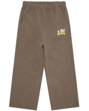 Aape By A Bathing Ape Logo-Print Reversible Track Pants - Gray