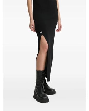 G-Star High-Neck Side-Slit Dress - Black