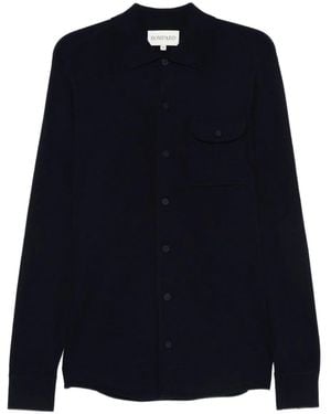 Eric Bompard Flap-Pocket Shirt - Blue