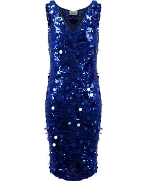 P.A.R.O.S.H. Short Dresses - Blue