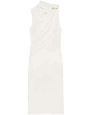 Courreges Asymmetrical Ecru Dress - White