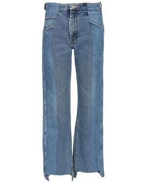 E.L.V. Denim Audry Stepped-Hem Jeans - Blue