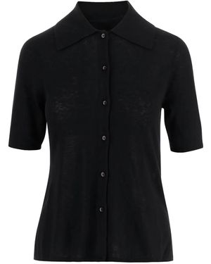 By Malene Birger Camicia A Maniche Corte - Nero