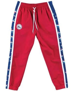 Mitchell & Ness Philadelphia 76Ers Away Track Pants - Red