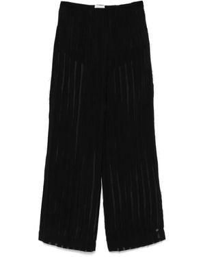 House of Dagmar Striped Trousers - Black