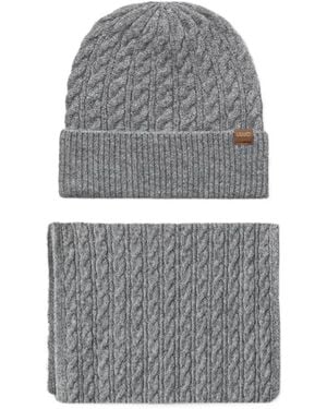 Liu Jo Set Matching Beanie And Scarf - Grey