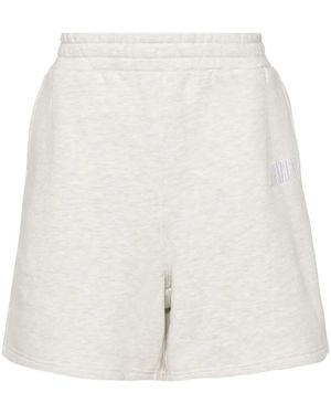 AWAKE NY Joggingshorts Mit Logo-Stickerei - Weiß