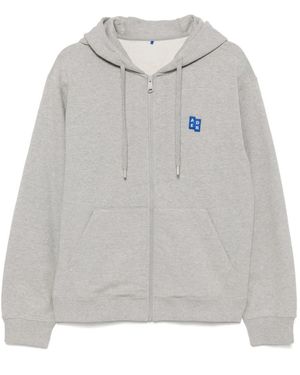 Adererror Trs Tag Zip-Up Hoodie - Gray