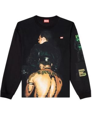DIESEL X Tom Of Finland Foundation Pr-T-Boxt-Tom T-Shirt - Blue