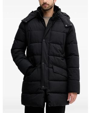 KARL LAGERFELD Hooded Padded Coat - Black