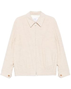 Lardini ジップアップ オーバーシャツ - ホワイト