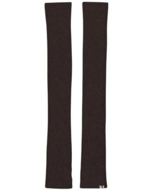 Extreme Cashmere Nº266 Ballet Stulpen Aus Geripptem Strick - Schwarz