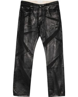 Helmut Lang プリント ストレートジーンズ - グレー