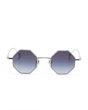Gucci Geometric-Frame Sunglasses - Blue