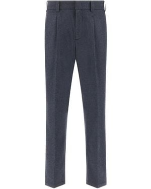 Paul & Shark Flannel Trousers - Blue