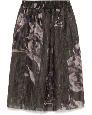 ODEEH Rok Met Grafische Print - Grijs