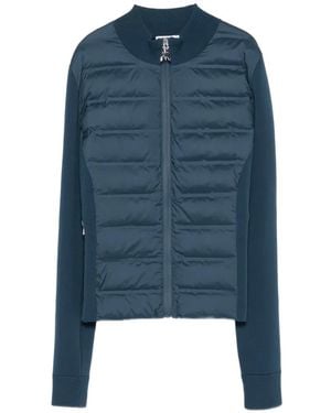 Patrizia Pepe Quilted Zipped Puffer Jacket - Blue
