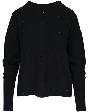 Kiton Top Con Detalle Brillante - Negro
