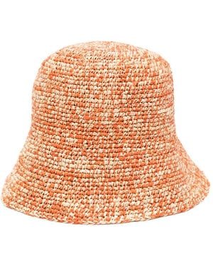 IBELIV Andao Raffia Bucket Hat - Orange