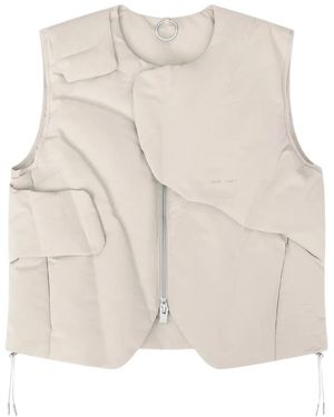 HELIOT EMIL Layered Padded Gilet - Natural