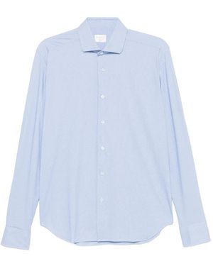 Xacus Spread-Collar Button-Down Shirt - Blue