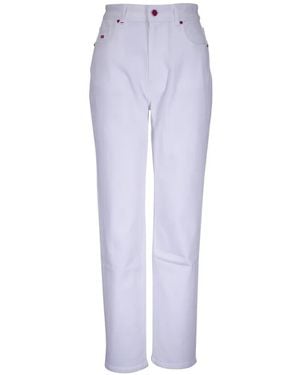 Kiton Logo-Embroidered Slim-Leg Jeans - Blue