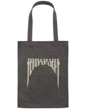 Rick Owens Borsa Tote Con Stampa Grafica - Nero