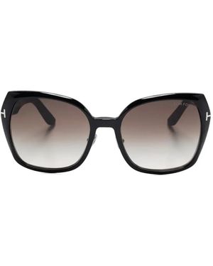 Tom Ford Plum Cat-Eye Sunglasses - Black