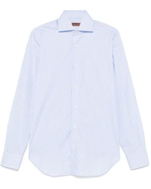 Barba Napoli Striped Shirt - White