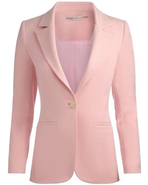 Alice + Olivia Blake Fitted Blazer - Pink