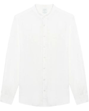 Brooks Brothers Stand-collar linen shirt - Weiß