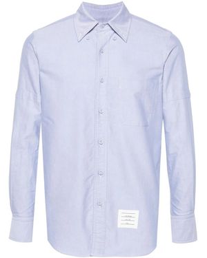 Thom Browne Hemd Mit Armbindendetail - Blau