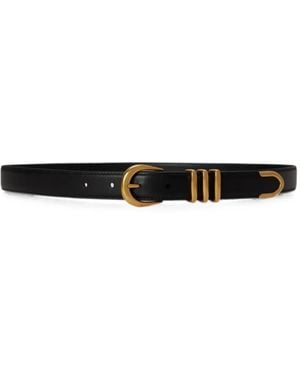 Ralph Lauren Metal-Keeper Skinny Belt - White